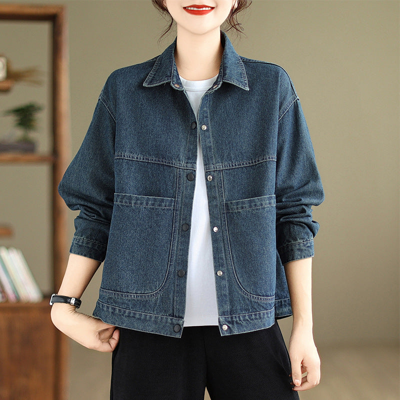 Women's Autumn Vintage Denim Jacket