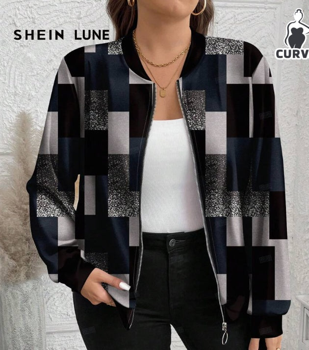 Minimally Casual Printed Women's Jacket