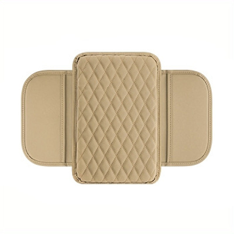 Car Armrest Box Reinforced Pad With Side Storage Bag