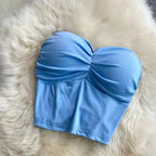 Outer Wear Wrapped Chest Strapless With Chest Pad Anti-exposure Inner Base Underwear