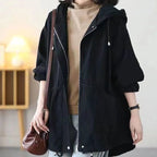 Fashion Casual Middle-aged Mom Hooded Younger Jacket Jacket