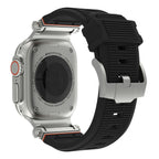 Mecha Stripe Metal Toe Cap Silicone Strap