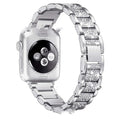Smart Watch Diamond Three Beads Full Diamond Solid Chain Watch Strap