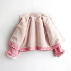 Lamb Wool Fleece-lined Thickening Denim Jacket