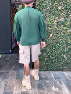 Men's Elegant Ruffled Long Sleeve Shirt