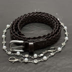 Hand-woven Decorative Pearl Waist Chain